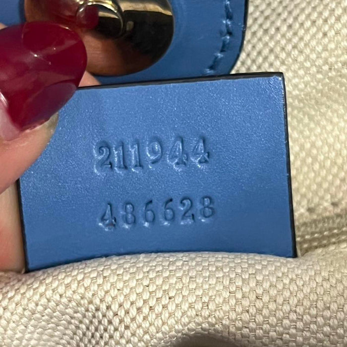 Gucci sukey blue shoulder bag