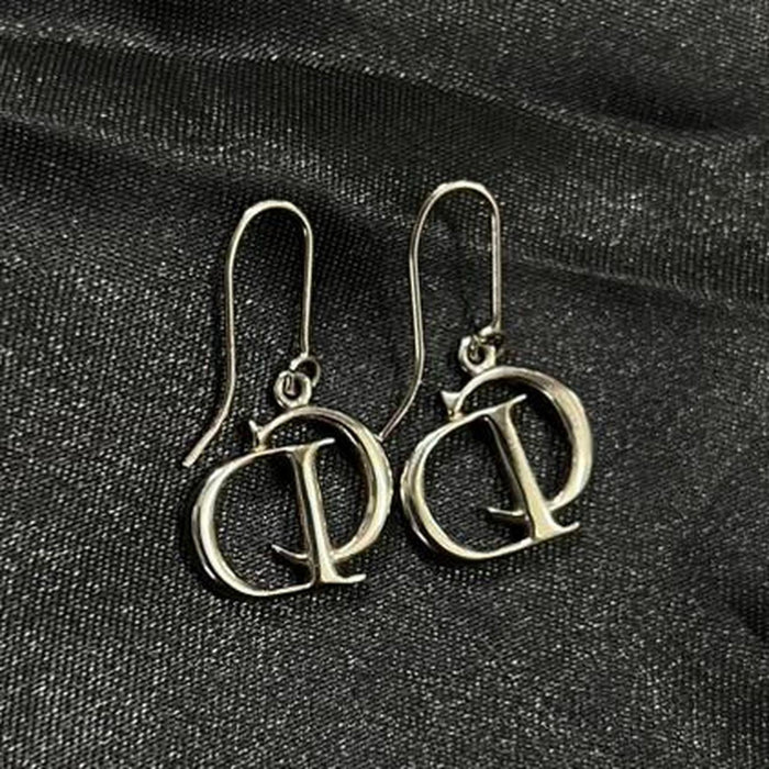 Christian Dior CD drop earrings