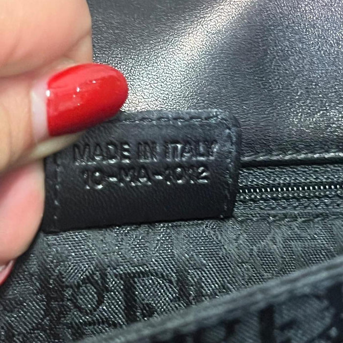 Christian Dior black leather large admit it bag