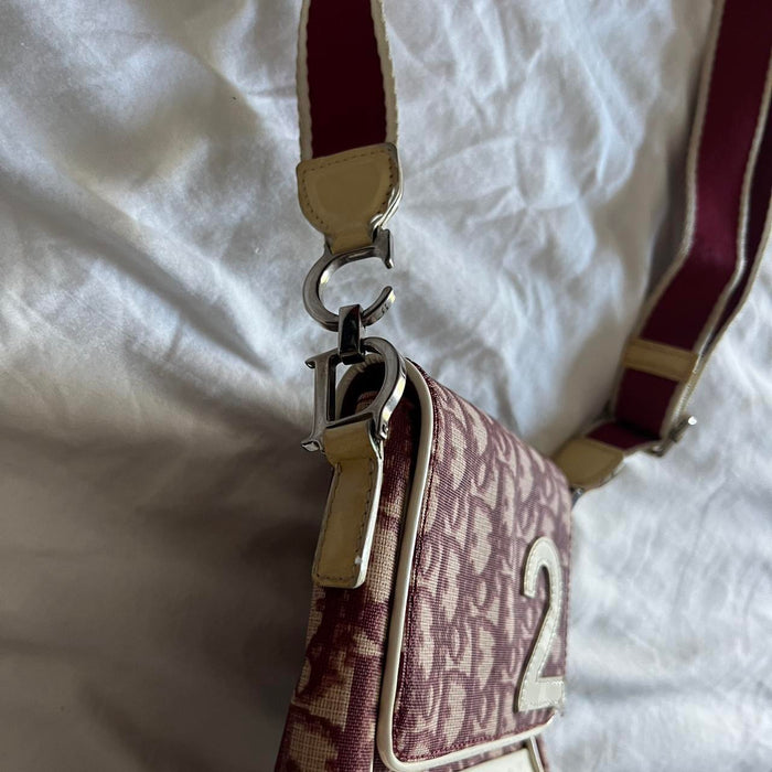 Dior vintage red messenger bag