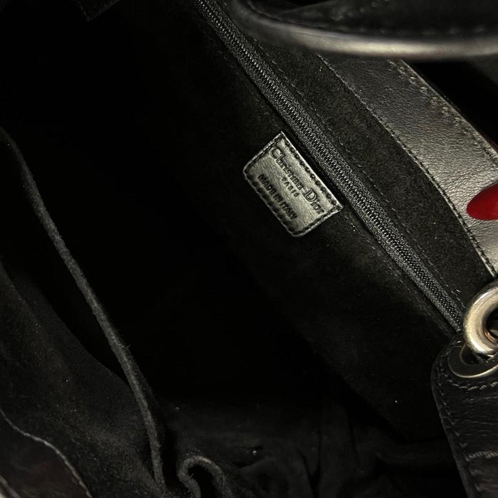 Christian Dior black rebelle hobo bag