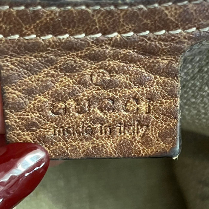 Gucci large Jackie brown leather shoulder bag