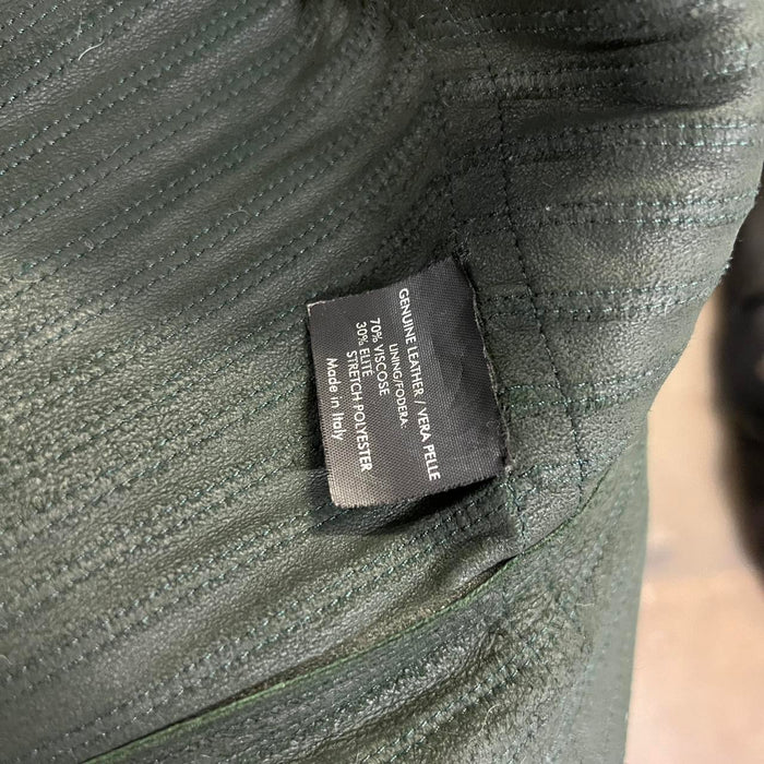 Gucci dark green leather jacket
