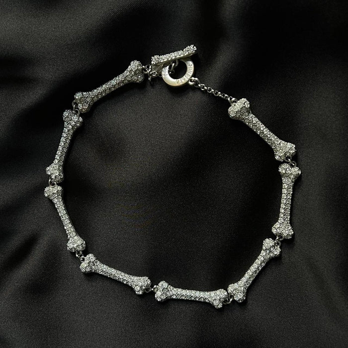Vivienne Westwood crystal bone choker necklace