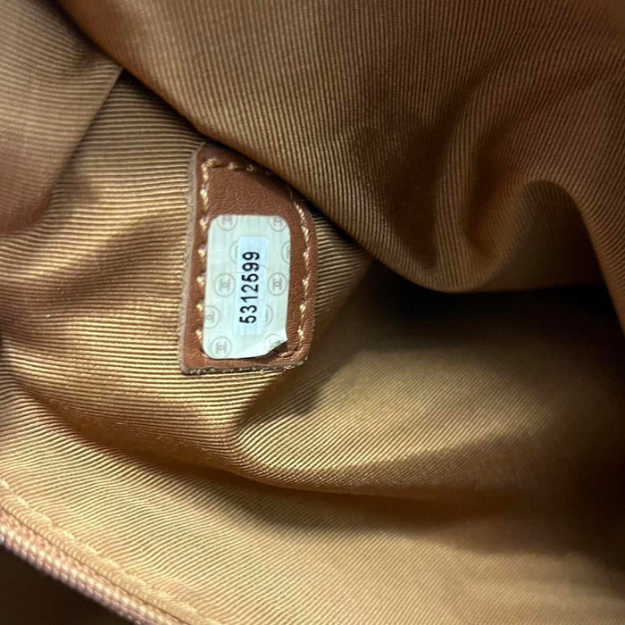 Chanel brown leather tote bag