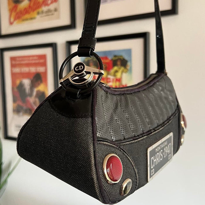 Dior Cadillac black shoulder bag