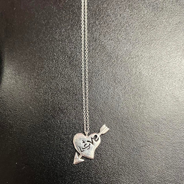 Vivienne Westwood sterling silver love heart necklace