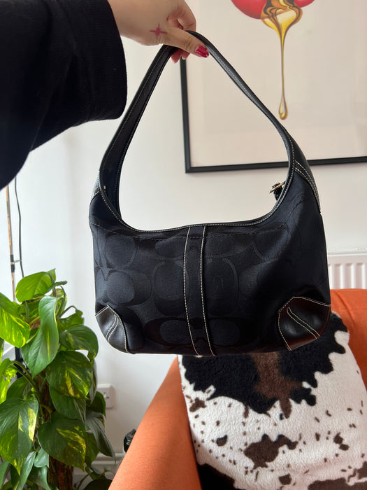 Coach black shoulder bag