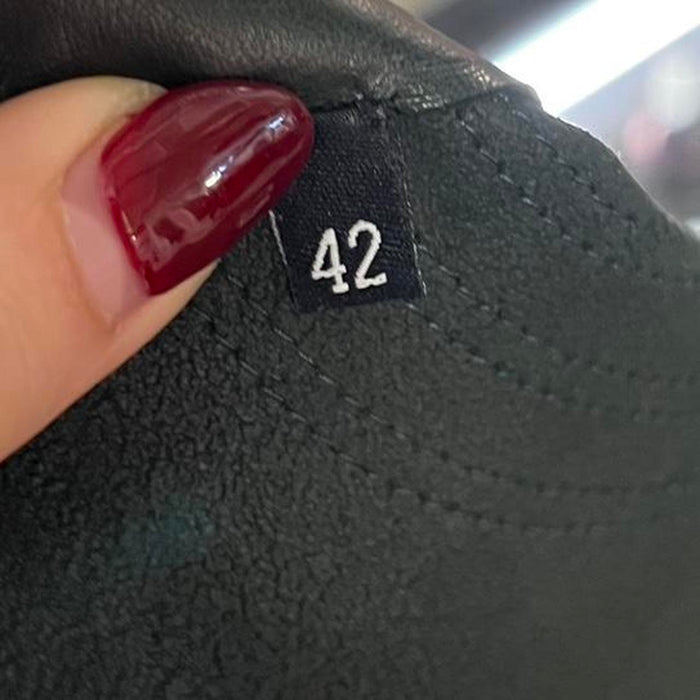 Gucci dark green leather jacket