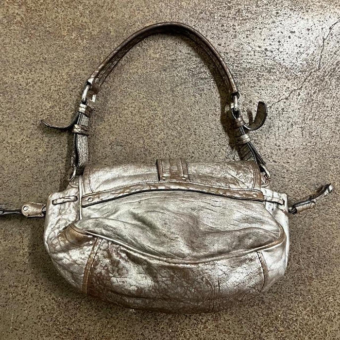 Miu Miu silver flower shoulder bag