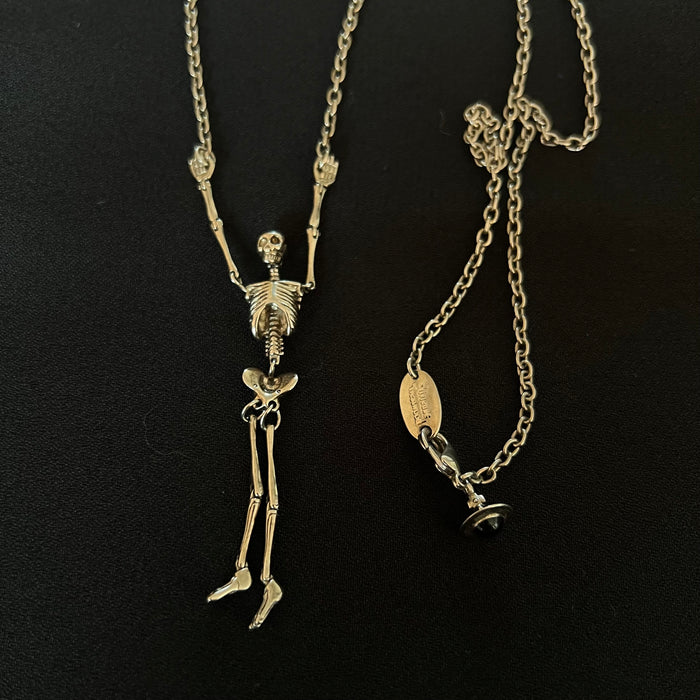 Vivienne Westwood silver skeleton necklace