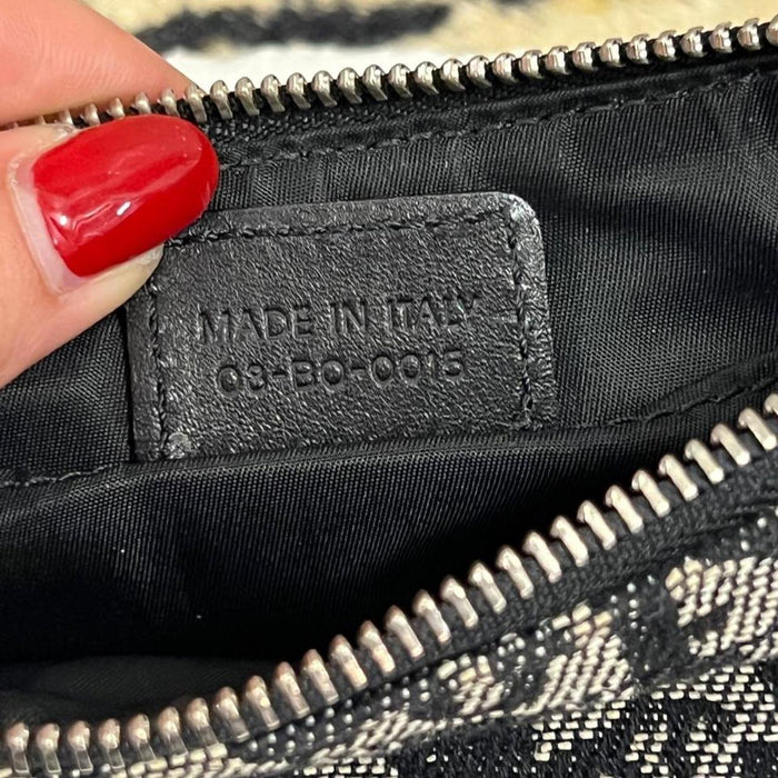 Christian Dior spellout monogram shoulder bag