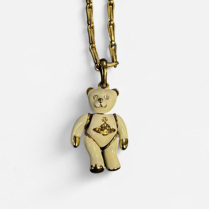 Vivienne Westwood vintage gold teddy bear necklace