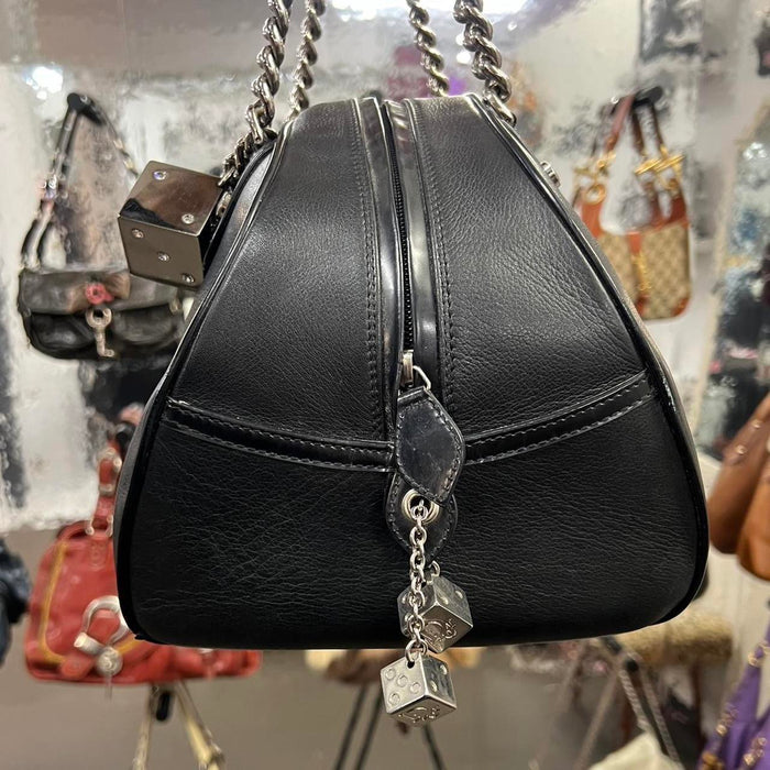 Christian Dior black gambler bag