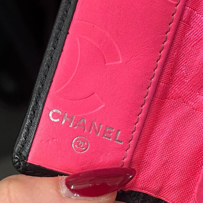 Chanel black cambon 6 key holder