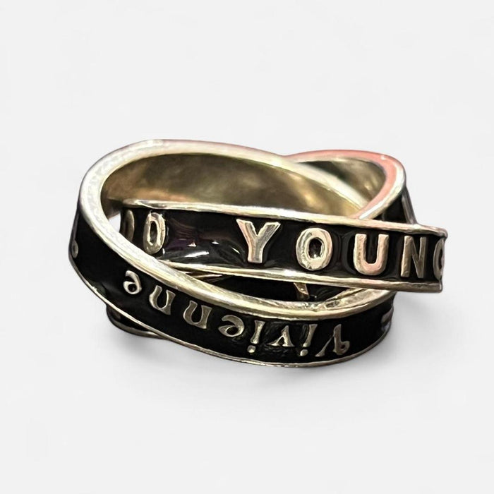 Vivienne Westwood ‘too fast to live too young to die’ triple ring