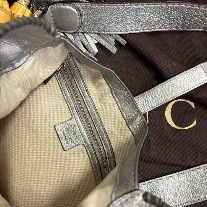 Gucci silver Jackie 1961 medium hobo bag