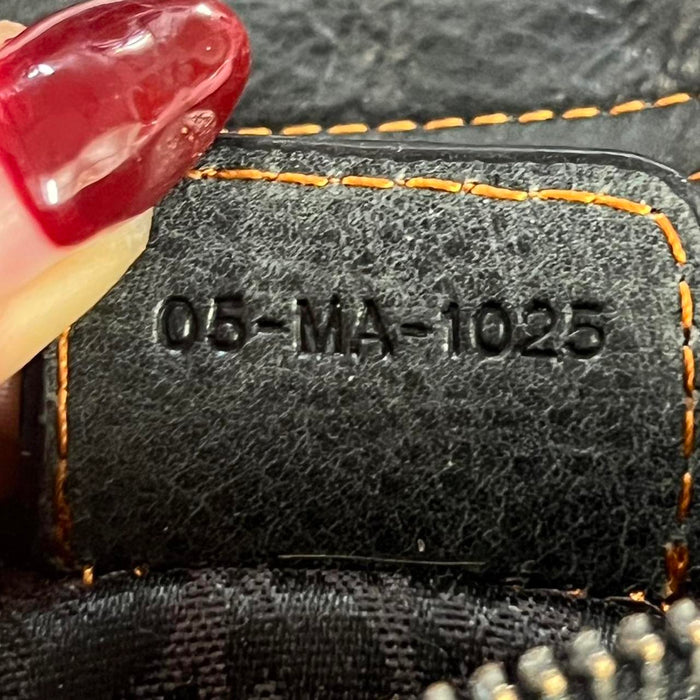 Dior gaucho black saddle bag