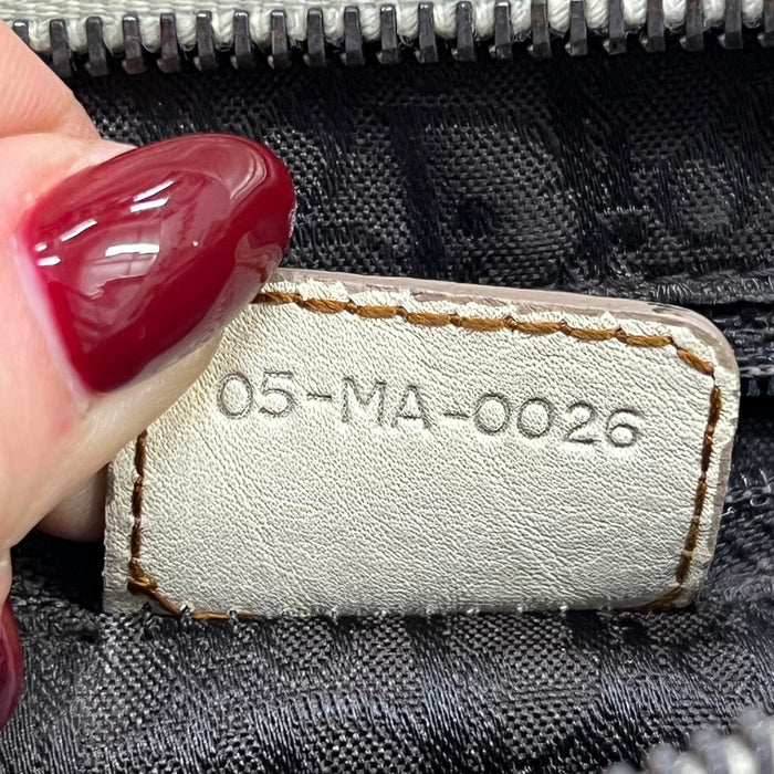 Christian Dior cream gaucho bag