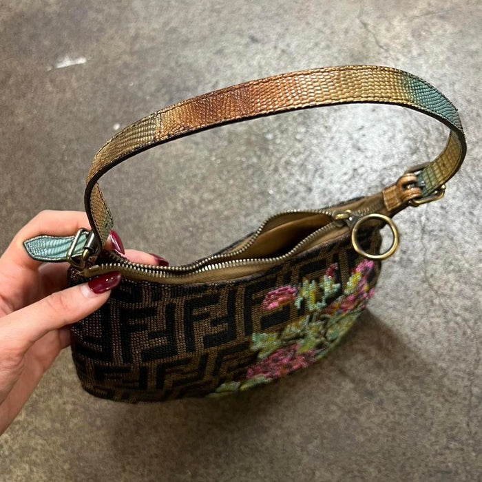 Fendi beaded oyster bag