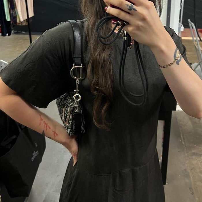 Christian Dior spellout monogram shoulder bag