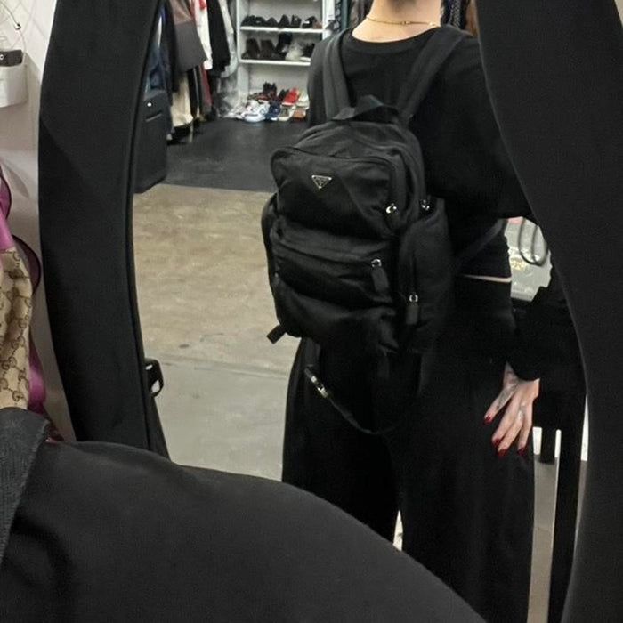 Prada tessuto nylon multi pocket backpack