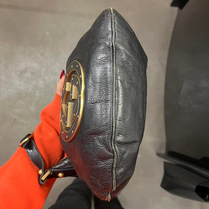 Gucci black blondie hobo bag