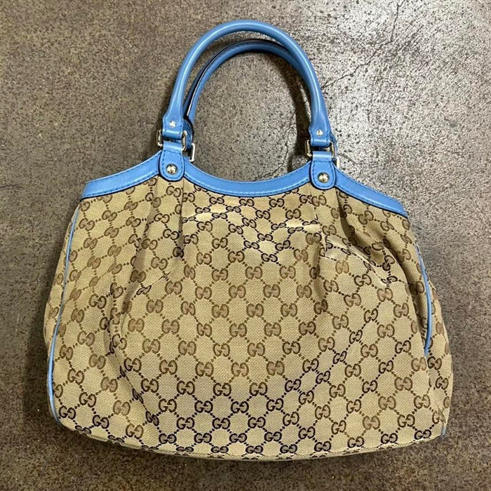 Gucci sukey blue shoulder bag