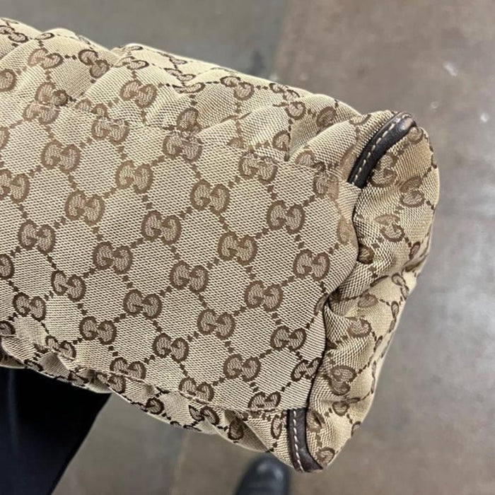 Gucci brown leather abbey shoulder bag