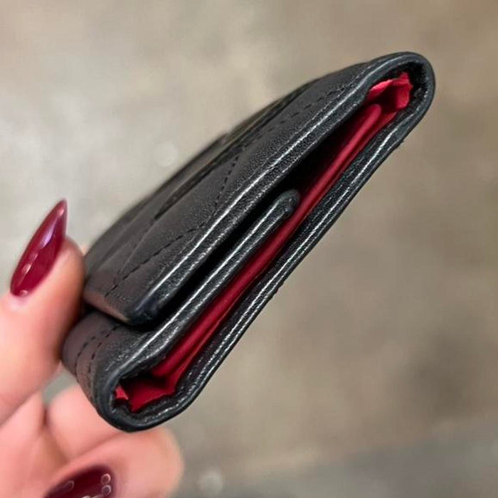 Chanel black cambon 6 key holder