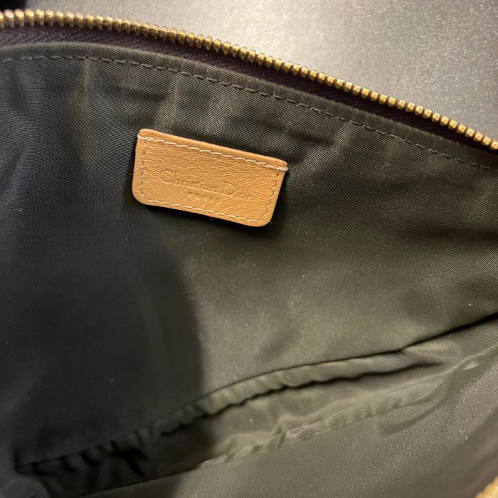Dior brown mini saddle bag