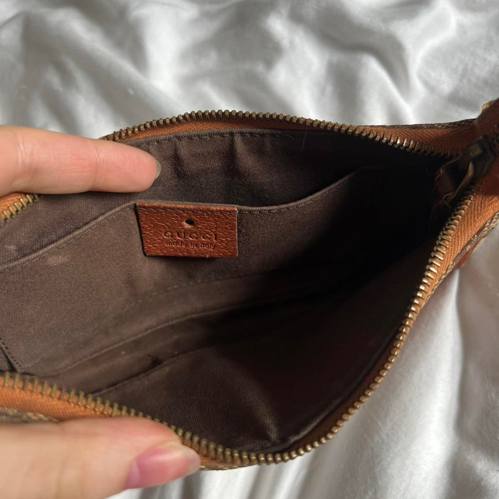 Gucci vintage brown shoulder bag