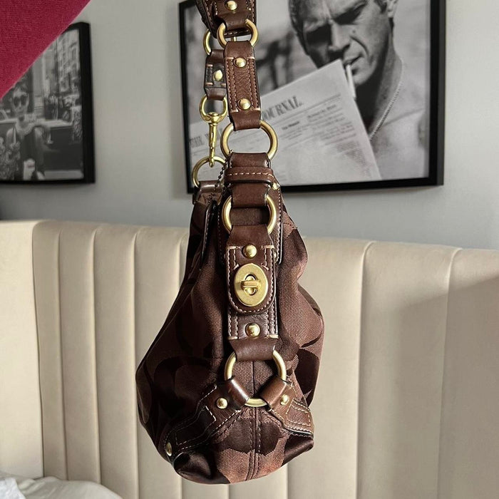 Coach brown shoulder bag