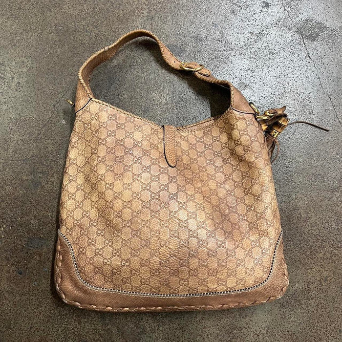 Gucci guccissima brown leather Jackie bag