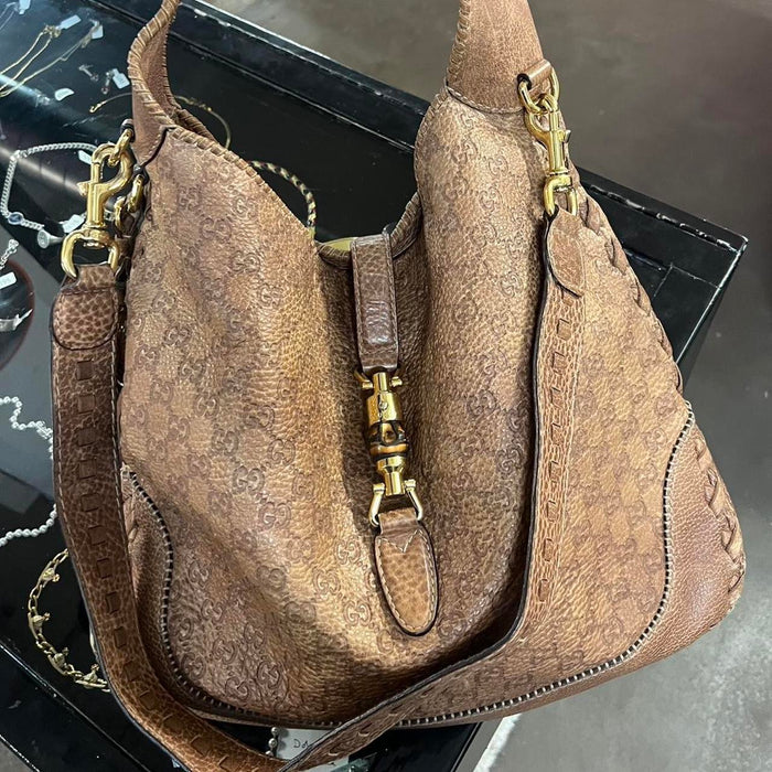 Gucci guccissima brown leather Jackie bag