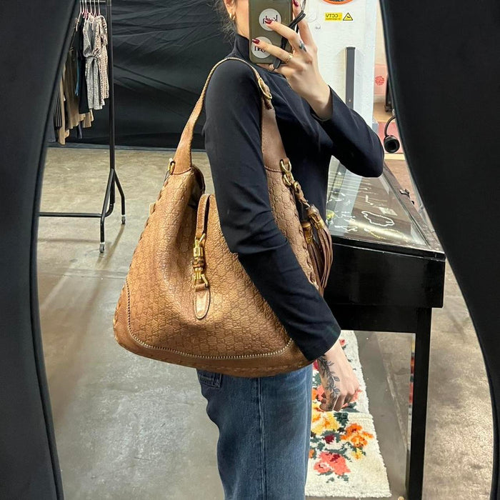 Gucci guccissima brown leather Jackie bag
