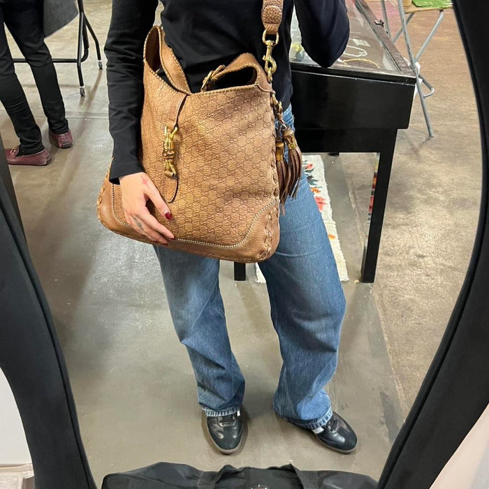 Gucci guccissima brown leather Jackie bag