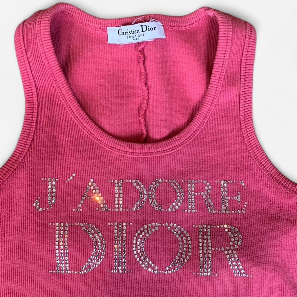 Christian Dior j'adore Dior crystal tank top– KOSHARCHIVE