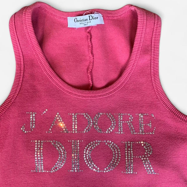 Christian Dior j'adore Dior crystal tank top– KOSHARCHIVE