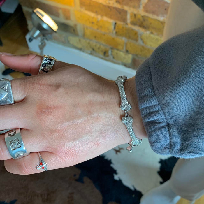 Vivienne Westwood vintage silver bone bracelet
