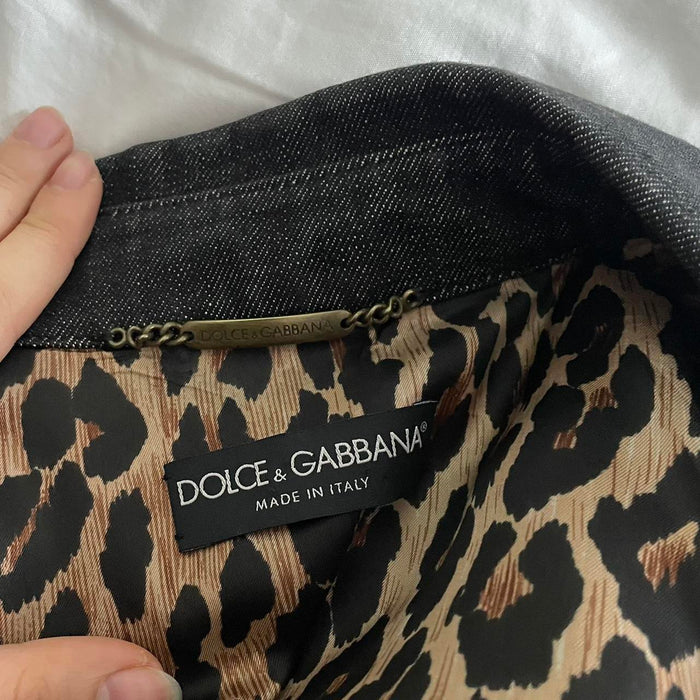 Dolce and Gabbana butterfly denim jacket