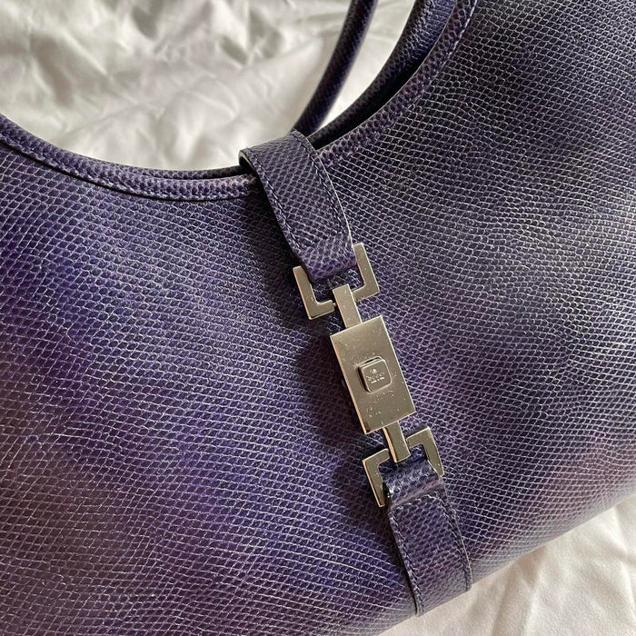 Gucci indigo leather Jackie shoulder bag