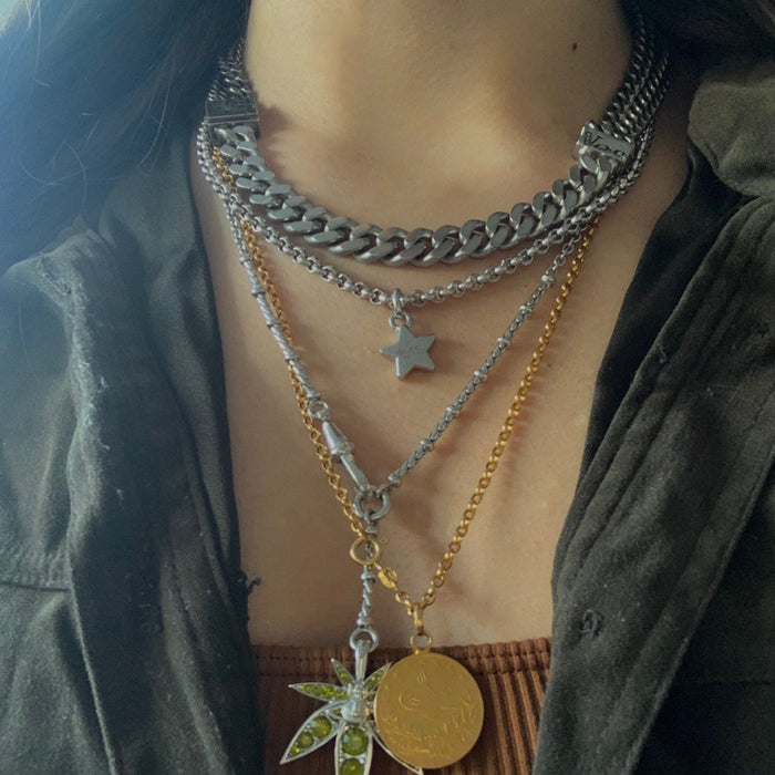 Vivienne Westwood multi cuban necklace