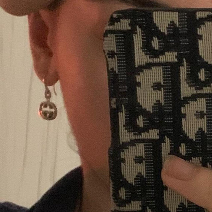 Gucci silver britt earrings